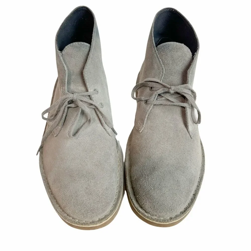 Clarks Gray Suede Chukka Boots